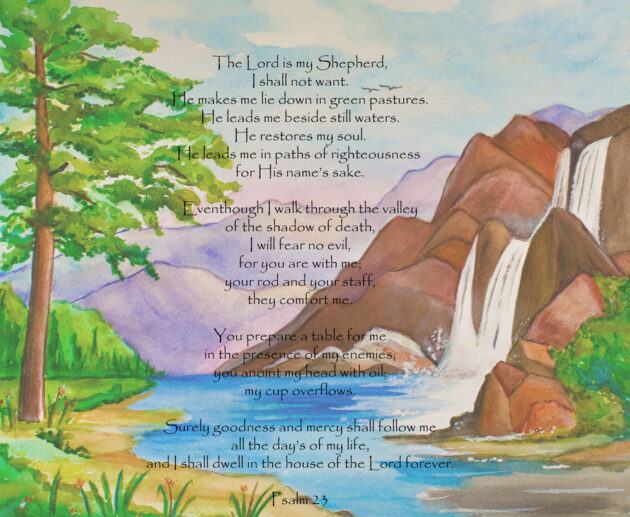 The Lord is my shepherd (mountainscape)