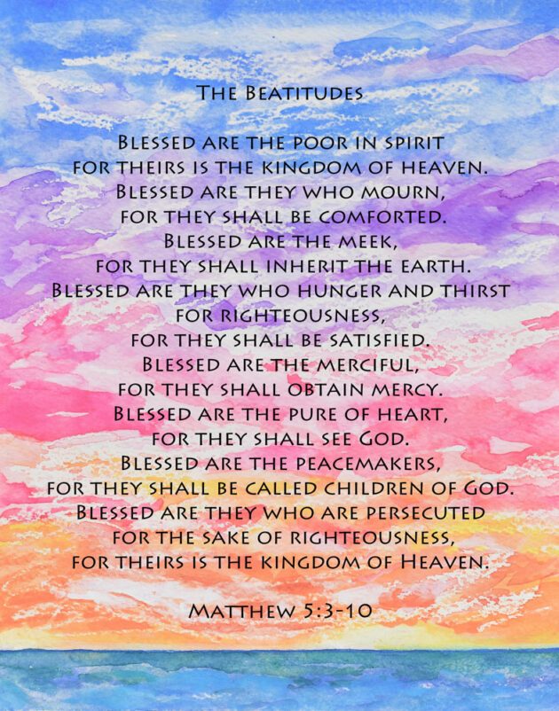 Beatitudes Matthew 5:3-10