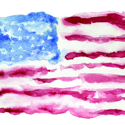 american flag artwork