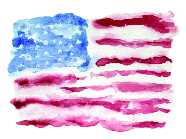 american flag artwork