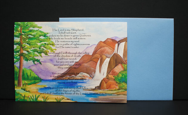 the lord is my shepherd psalm 23