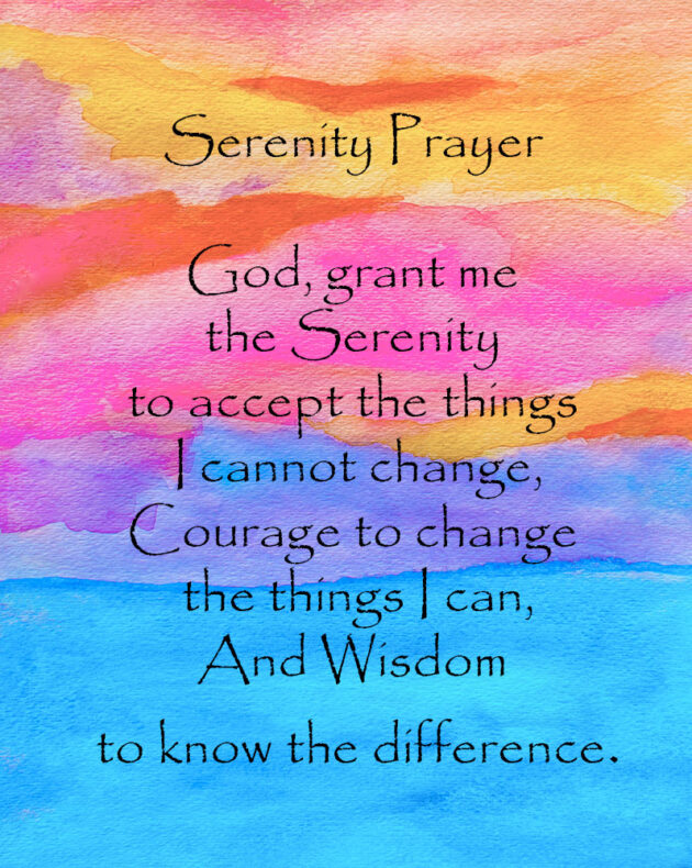 serenity prayer abstract
