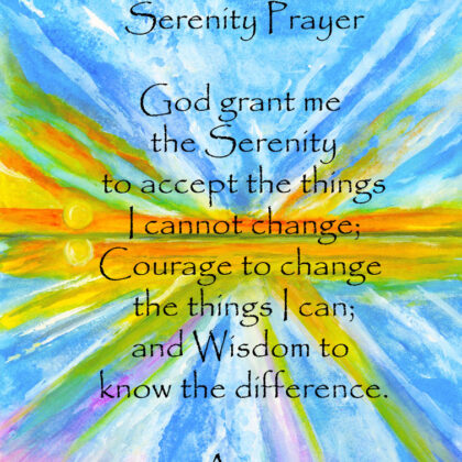 serenity prayer