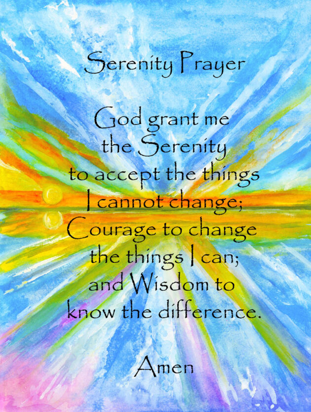 serenity prayer